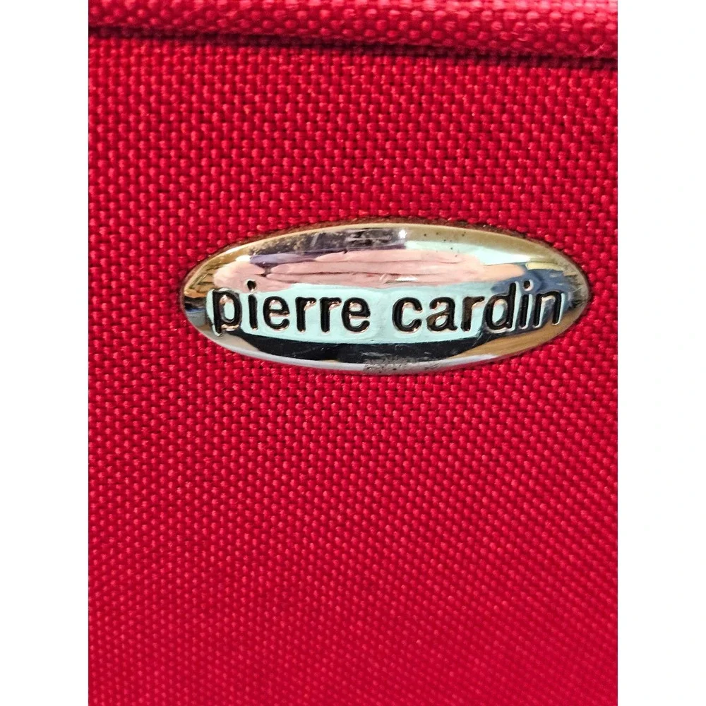 Pierre Cardin Red Canvas Duffel Bag Weekend Travel Gym Carry On (sku 153)